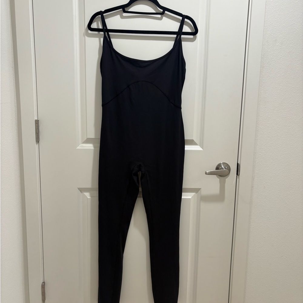 Showpo Merlinda Jumpsuit - Scoop Neck Bodycon in Black
